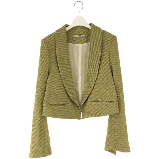 【美品】  pelleq / ぺレック | 2022AW | MORNING JACKET ウール アルパカ モーニングジャケット ハンガー付き | 36 | イエロー | レディース(その他)