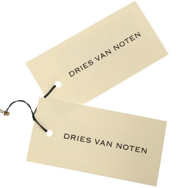 DRIES VAN NOTEN(ドリスヴァンノッテン)の【美品】  DRIES VAN NOTEN / ドリスヴァンノッテン | 2020AW チェック ノーカラー バックスリット ポケット付き ロング ワンピース コート | M | イエロー | レディース レディースのジャケット/アウター(その他)の商品写真