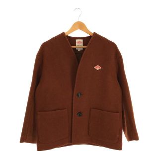 ダントン(DANTON)のDANTON / ダントン | 2020AW MOSSER JACKET JD-8067 ノーカラーVネックモッサージャケット | 36 | ブラウン | レディース(その他)