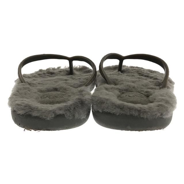 【美品】 UGG / アグ | ムートン ビーチ サンダル | 23 | グレー | レディース