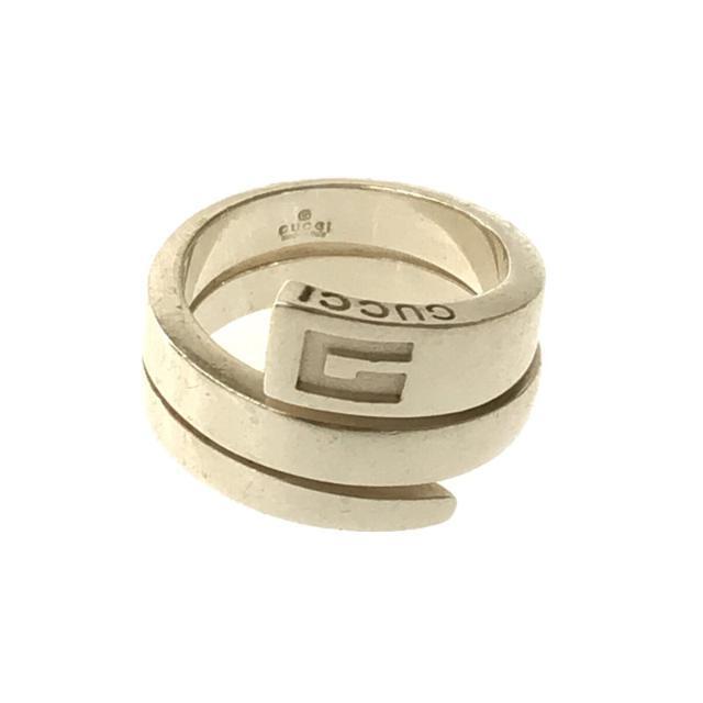 ZZZ89 グッチ 極美品 インターロッキングG シルバーリング 指輪