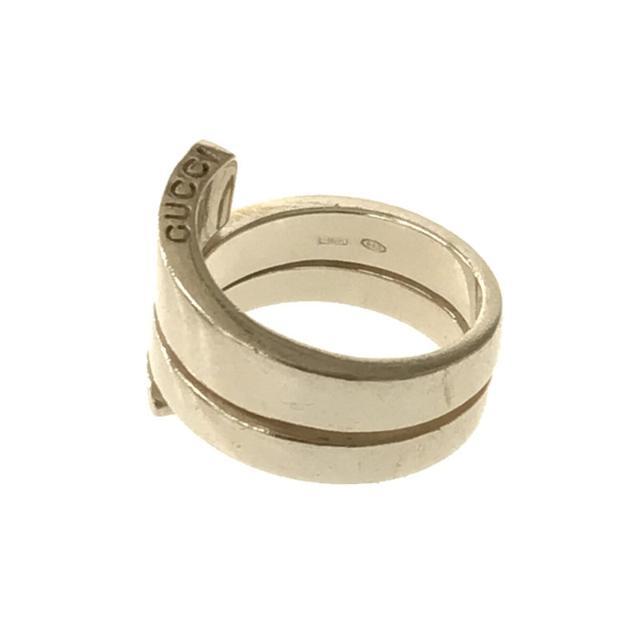 【美品】 GUCCI / グッチ | シルバー925 Gロゴ スパイラル スネーク リング 箱・ケース付き | 13号 | シルバー | レディース