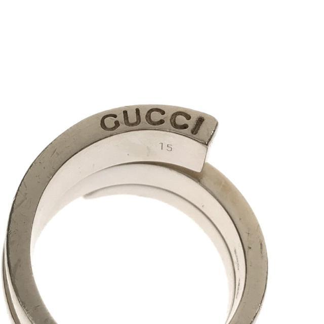 na-776.GUCCIグッチ silver925 GGリング 13号-