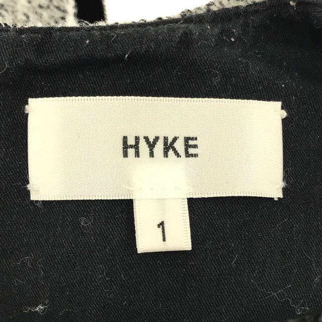 HYKE(ハイク)のHYKE / ハイク | 2016AW | 圧縮 ウール マーブル柄 バックジップ クルーネック ニット | 1 | グレー | レディース レディースのトップス(ニット/セーター)の商品写真