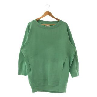 Acne Studios / アクネストゥディオズ | KAKAY DRESS オーバーサイズ クルーネック スウェット | XS | グリーン | レディース(トレーナー/スウェット)