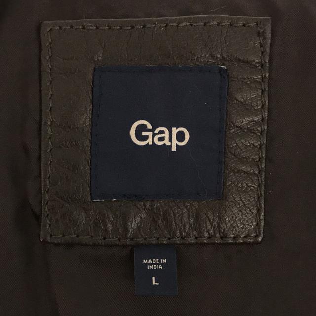 VINTAGE / ヴィンテージ | 1990s | GAP / ギャップ 90s ～ ハイネック レザー ジャケット | L | チャコール | メンズジャケット/アウター