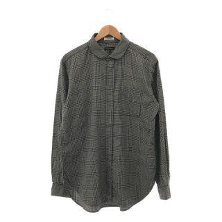 エンジニアードガーメンツ(Engineered Garments)のEngineered Garments / エンジニアドガーメンツ | コットン グレンチェック ラウンドカラー シャツ | M | グレー | メンズ(Tシャツ/カットソー(七分/長袖))