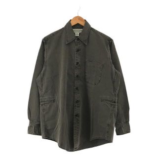 ササフラス(SASSAFRAS)の【美品】  SASSAFRAS / ササフラス | タグ付き Wheel Barrow Shirt Satin  SF-201720 ピグメント染め ウィールバローシャツ ジャケット サテン | M | Black | メンズ(Tシャツ/カットソー(七分/長袖))