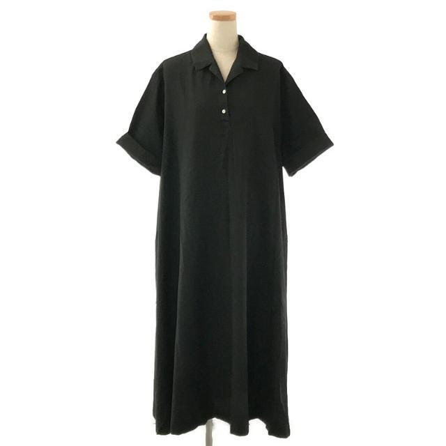 foufou / フーフー | 【THE DRESS #09】open collar dress オープンカラードレス ワンピース | 1 | ブラック | レディース