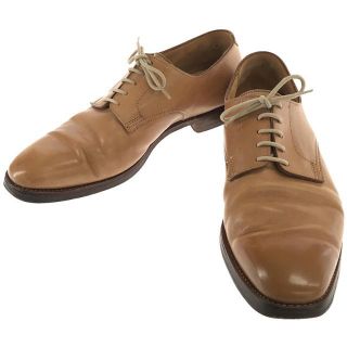 クロケットアンドジョーンズ(Crockett&Jones)のCROCKETT&JONES / クロケット&ジョーンズ | 英国製 DOVER レザー プレーントゥ レースアップ シューズ | 8 1/2 E | ブラウン | メンズ(ドレス/ビジネス)