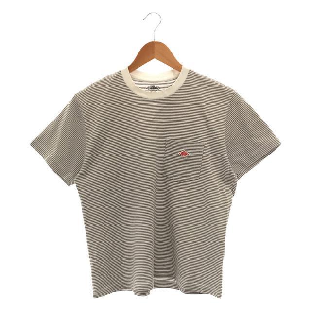 DANTON(ダントン)のDANTON / ダントン | 2020SS JD-9041 POCKET ボーダー Tシャツ | 38 | グレー/ホワイト | レディース レディースのトップス(Tシャツ(半袖/袖なし))の商品写真