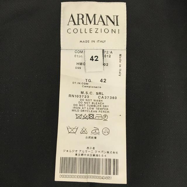 ARMANI COLLEZIONI / アルマーニコレツォーニ | イタリア製 ウール シルク ドット ジャガード テーラード ジャケット ワンピース セットアップ スーツ ベルト・ハンガー付き | 42 | ブラック | レディース レディースのフォーマル/ドレス(スーツ)の商品写真