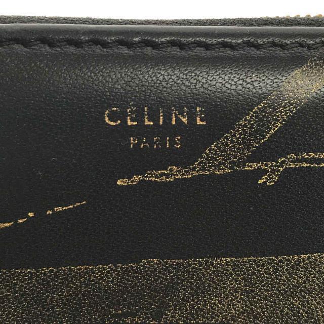 celine(セリーヌ)のCELINE / セリーヌ | 金箔プリント ラウンドファスナーウォレット 長財布 箱付き | ブラック | レディース レディースのファッション小物(財布)の商品写真