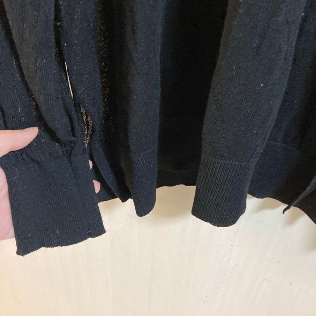 GU(ジーユー)の22a500 ジーユー　GU レディース　ブラック　黒　シアーニット　シャツ メンズのトップス(ニット/セーター)の商品写真