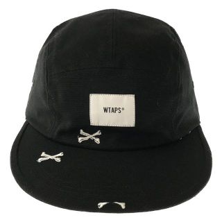 WTAPS / ダブルタップス | EX44_collection OXFORD TEXTILE CROSSBONE クロスボーン キャップ 帽子 |  0 | ブラック | メンズ