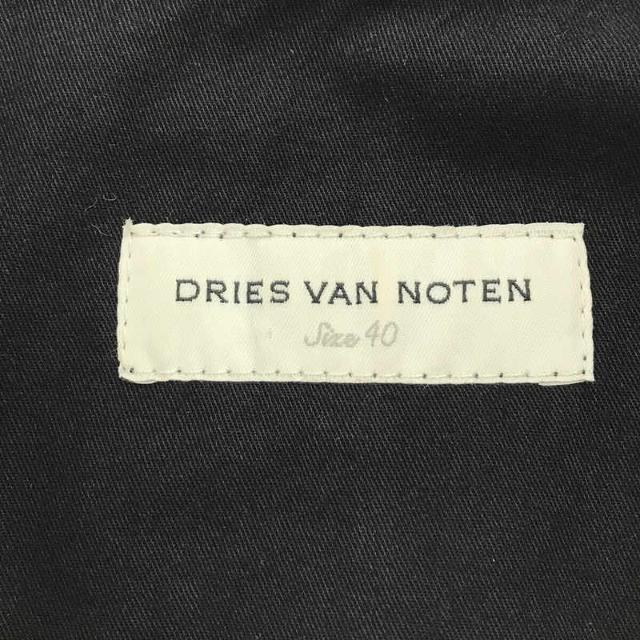 【美品】  DRIES VAN NOTEN / ドリスヴァンノッテン | コットン 4ポケット オープンカラー シングル ジャケット | 40 | ブラック | レディース