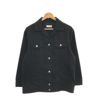 ドリスヴァンノッテン(DRIES VAN NOTEN)の【美品】  DRIES VAN NOTEN / ドリスヴァンノッテン | コットン 4ポケット オープンカラー シングル ジャケット | 40 | ブラック | レディース(その他)