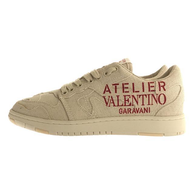 【美品】  VALENTINO GARAVANI / ヴァレンティノガラヴァーニ | ATELIER SHOES  07 アトリエ 07 キャンバス ローカット スニーカー 箱・保存袋付き | 37 | 生成り | レディース 1