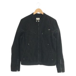 ディーゼル(DIESEL)のDIESEL / ディーゼル | ジップ デザイン デニム バイカー ジャケット | M | ブラック | メンズ(その他)