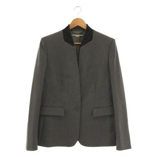 ステラマッカートニー(Stella McCartney)のSTELLA McCARTNEY / ステラマッカートニー | GREY BAND COLLAR BLAZER バンドカラー ウール ブレザー ジャケット | 46 | グレー | レディース(その他)