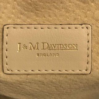 【美品】  J&M DAVIDSON / ジェイアンドエムデヴィッドソン | CARNIVAL L カーニバル L レザー 巾着型 フリンジ トート ショルダー バッグ | ベージュ | レディース