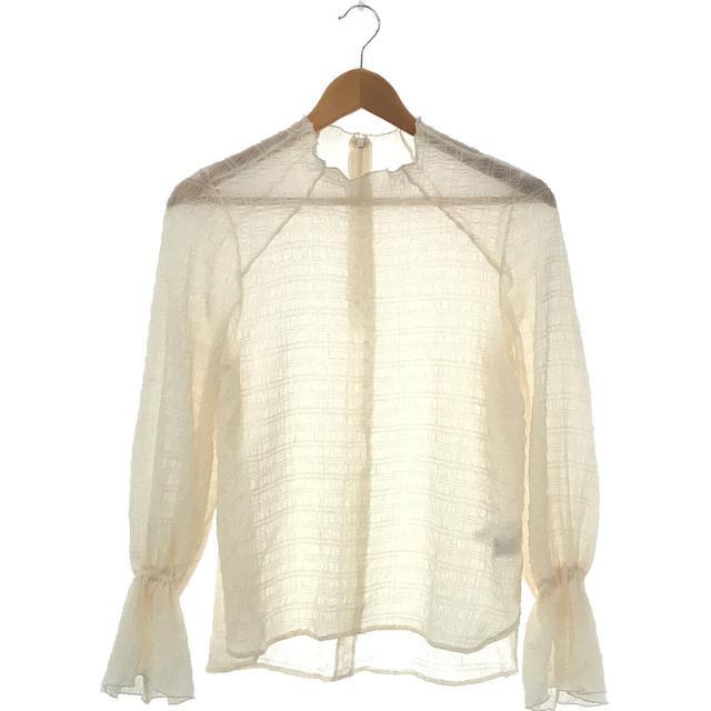 【美品】  foufou / フーフー | 2022SS seersucker mellow blouse シアー サッカー メロウ ブラウス | F | アイボリー | レディース