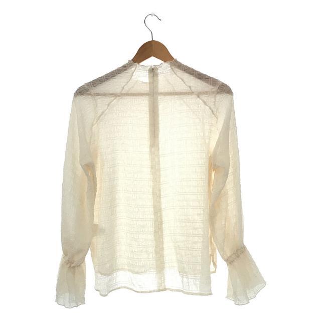 【美品】  foufou / フーフー | 2022SS seersucker mellow blouse シアー サッカー メロウ ブラウス | F | アイボリー | レディース