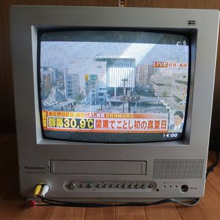 送料無料　ブラウン管テレビ　th-14ev10　テレビデオ　動作品　希少(テレビ)