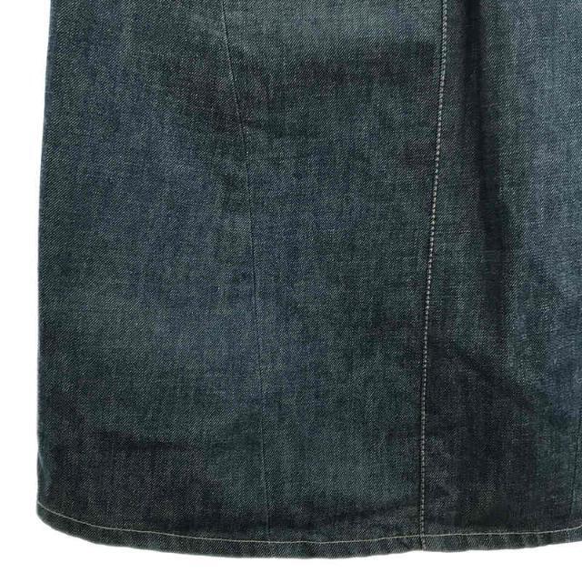 Levi's(リーバイス)の【美品】  Levi's / リーバイス | チュニジア製 ユーロ 立体裁断 隠しリベット シンチバック デニム ワイド ロング スカート | XS | インディゴ | レディース レディースのスカート(ロングスカート)の商品写真