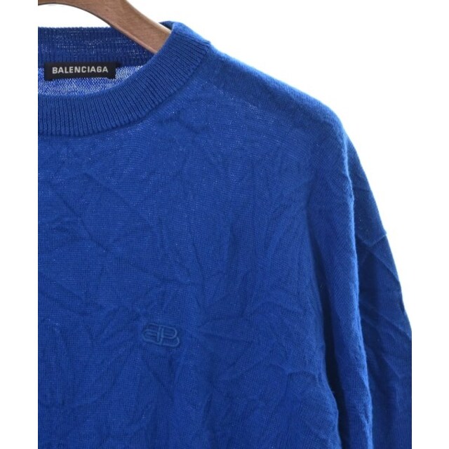 BALENCIAGA バレンシアガ ニット・セーター S 青 【古着】-