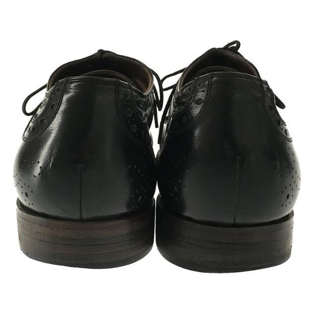 foot the coacher(フットザコーチャー)の【美品】  foot the coacher / フットザコーチャー | AMERICAN SHOES ieather sole ウィングチップ レザー ドレスジューズ 革靴 箱有 | 8 1/2 | BLACK | メンズ メンズの靴/シューズ(ドレス/ビジネス)の商品写真