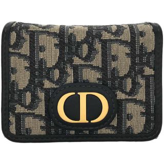 ディオール(Dior)のDior / ディオール | 30 MONTAIGNE ロータスウォレット 折りたたみ 財布 ユニセックス | ‐ | ベージュ/ネイビー | メンズ(長財布)