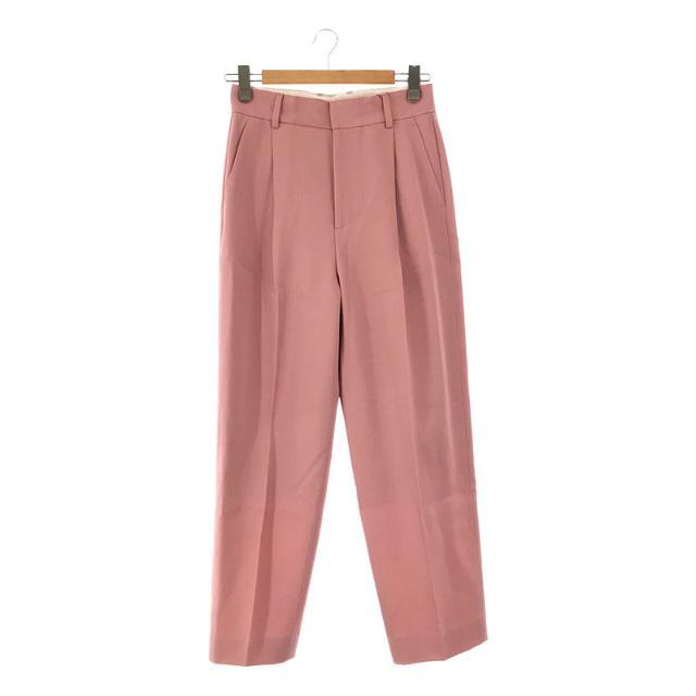 【新品】  6(ROKU) / ロク | KARSEY PANTS センタープレス タックパンツ pink | 38 | ピンク | レディース