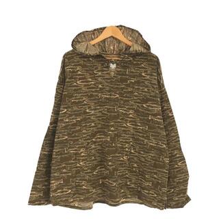 South2West8 S2W8 / サウストゥーウエストエイト | Mexican parka  Printed Flannel / Camouflage 総柄 フィッシュ カモ メキシカン パーカー | M | ブラウン | メンズ(スウェット)