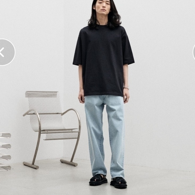 LIDNM(リドム)の【タグ付き】WYM LIDNM LOOSE FIT DENIM アイスブルー S メンズのパンツ(デニム/ジーンズ)の商品写真