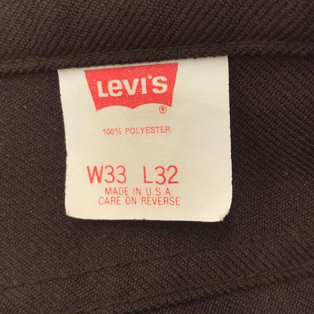 Levi's(リーバイス)のLevi's / リーバイス | 1990s | 90s VINTAGE ヴィンテージ USA製 517-6128 ポリエステル ブーツカット 5P パンツ | W32 L32 | ブラウン | メンズ メンズのパンツ(その他)の商品写真