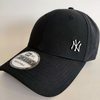 NEW ERA - 【新品】 ニューエラ MLB NY ヤンキース メタルロゴ（黒）