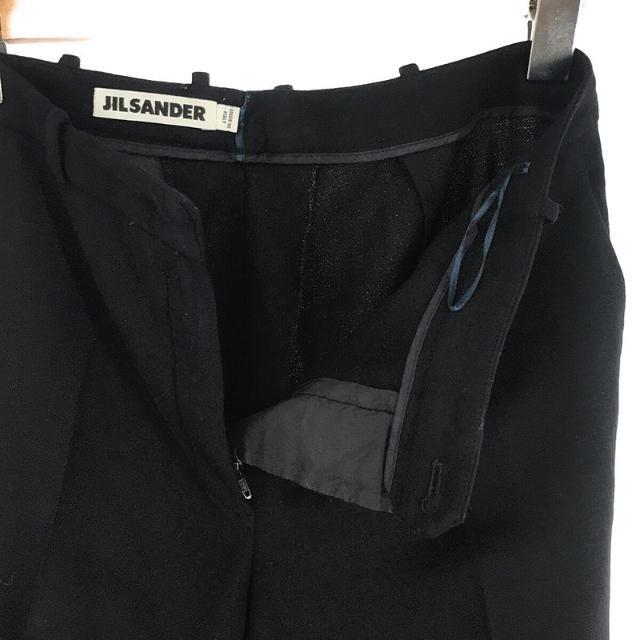 JIL SANDER / ジルサンダー | ウール カシミヤ ストレッチ テーパード スラックス | 32 | ネイビー | レディース 3