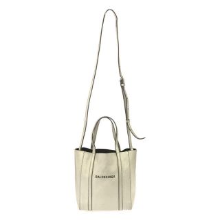 バレンシアガ(Balenciaga)のBALENCIAGA / バレンシアガ | EVERYDAY XXS TOTE BAG レザー シルバー ショルダー トート バッグ  保存袋付き | XXS | シルバー | レディース(トートバッグ)