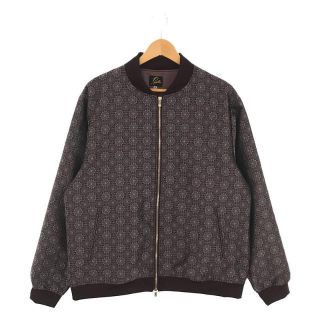 ニードルス(Needles)の【美品】  Needles / ニードルス | 2022SS B.B.Jacket Poly Fine Pattern Jq ファインパターン ジャガード ベースボール ジャケット ブルゾン | M | パープル | メンズ(その他)