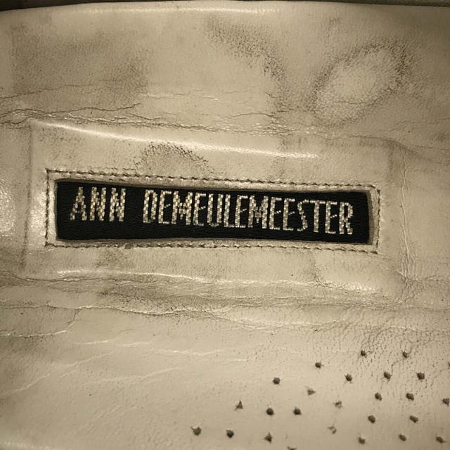 ANN DEMEULEMEESTER / アンドゥムルメステール | スエード レザー 汚れ加工 ローカット スニーカー | アイボリー | メンズ