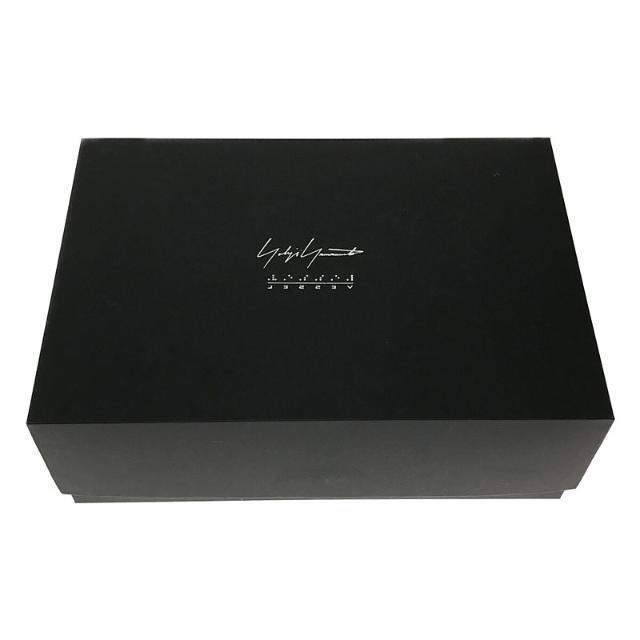 【美品】 YOHJI YAMAMOTO / ヨウジヤマモト | 2021SS | × XVESSEL ヴェセル コラボ コットン キャンバス レザー 切替 ロウトップ スニーカー 箱付き | 41 | ブラック | メンズ