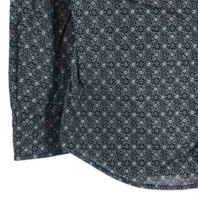 DIESEL(ディーゼル)のDIESEL / ディーゼル | SLIM FIT 小紋柄 コットン レギュラーカラー シャツ | S | ネイビー | メンズ メンズのトップス(Tシャツ/カットソー(七分/長袖))の商品写真