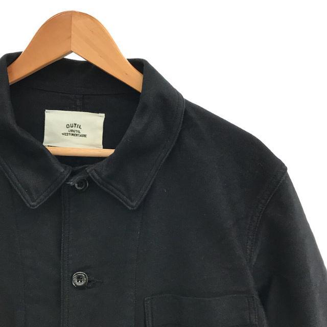 OUTIL / ウティ | 2020SS | VESTE ARBOIS コットン モールスキン カバーオール ジャケット | 2 | BLACK |  メンズ