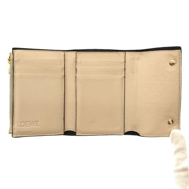 LOEWE / ロエベ | レザー ミニウォレット 折り財布 箱付き | アイボリー | レディース