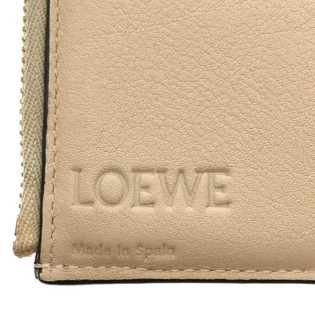 LOEWE / ロエベ | レザー ミニウォレット 折り財布 箱付き | アイボリー | レディース