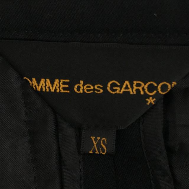 COMME des GARCONS / コムデギャルソン | 2018AW / AD2017 Camp キャンプ 裁ち切り カッティング 花柄 ボンディング 切替 ウールギャバ シングル ブレスト ジャケット ブレザー | XS | ブラック | レディース