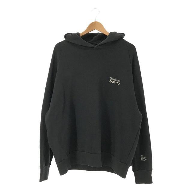 FreshService / フレッシュサービス | × VIBTEX / ビブテックス コラボ SWEAT PULL HOODIE 刺繍ロゴ スウェット プルオーバー パーカー フーディ | L | チャコール | メンズ