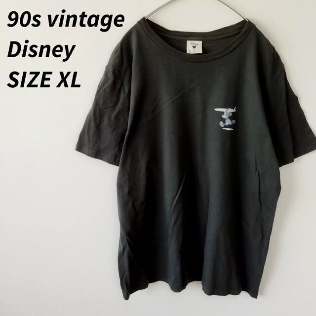 Disney(ディズニー)のDisney　ディズニー　ミッキーマウス　Tシャツ　ワンポイントロゴ メンズのトップス(Tシャツ/カットソー(半袖/袖なし))の商品写真