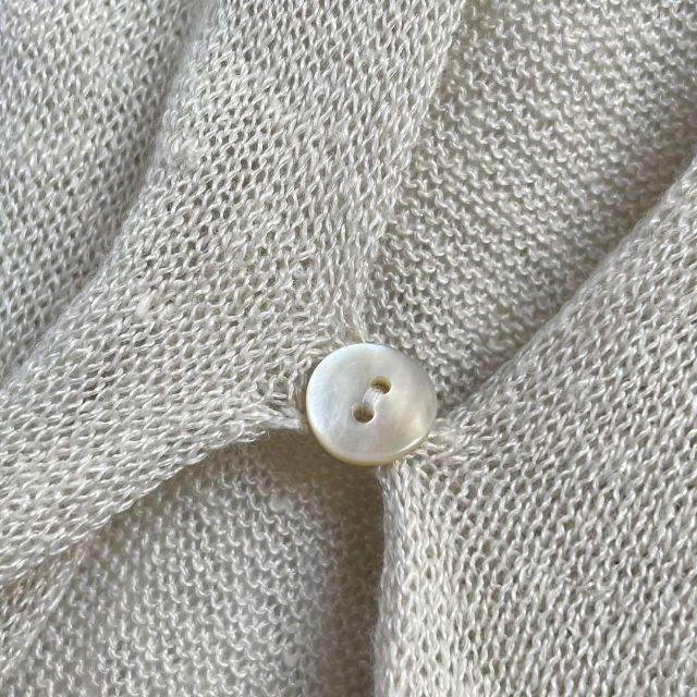 『evam eva』麻 ロングカーディガン 羽織